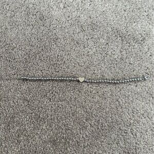 Elegant Silver Heart Bracelet
